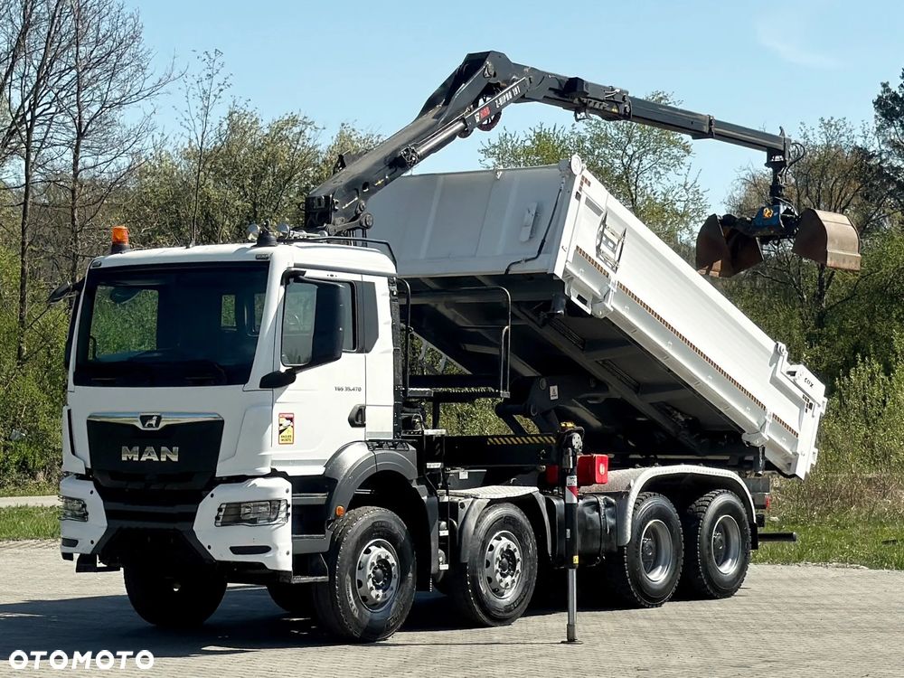MAN TGS 35.470 * WYWROTKA 5,10 m + PILOT * HIAB Z - HIPRO 191 * 8x4 - 2