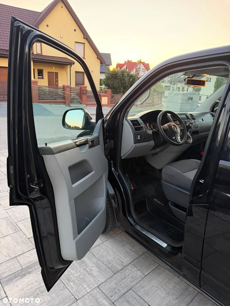 Volkswagen TRANSPORTER T5 L2H1 LIFT Długi Klima Elektryka Navi Tempomat Furgon 3os. 2xPdc Hak - 12