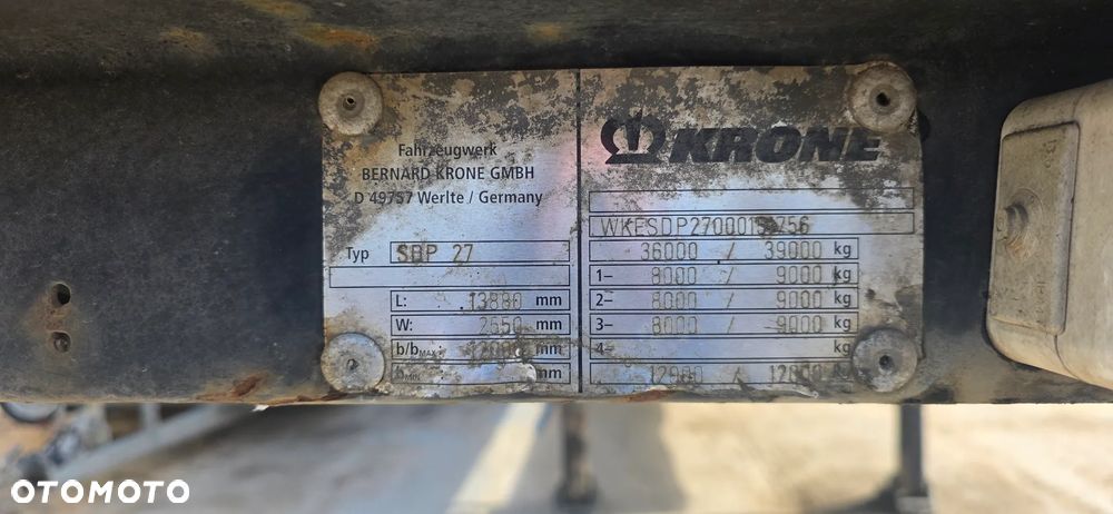 Krone Naczepa burtowa - 2