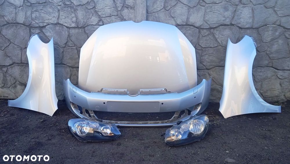 Przód maska zderzak błotnik lewy prawy lampy Volkswagen Golf VI HB w kolor LA7W srebrny - 1