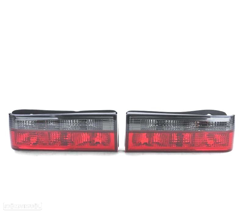 FAROLINS TRASEIROS PARA BMW E30 82-87 VERMELHO PRETO - 4