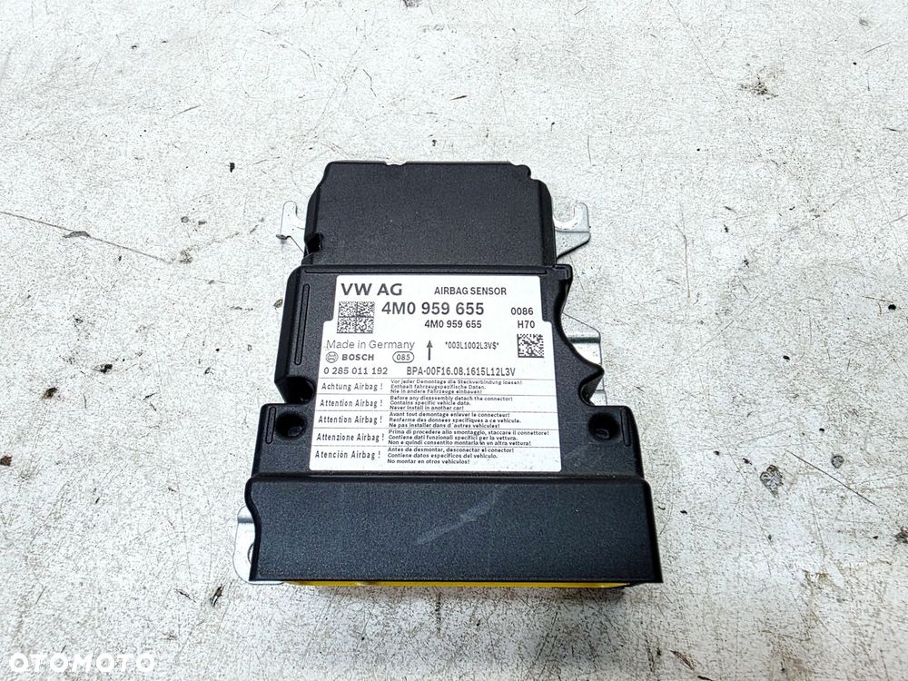 MODUŁ SENSOR STEROWNIK PODUSZEK AIRBAG AUDI Q7 4M 4M0959655 - 3