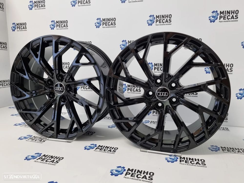 Jantes Audi Novo A8 S8 em 18 Preto Brilho - 3