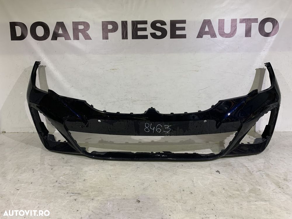 Bara fata BMW Seria 3, G21/G21, M-Sport, 2019, 2020, 2021, 2022, cod origine OE 51118069346, cu gauri pentru senzori de parcare (6). Fisurata usor mijloc jos. - 1