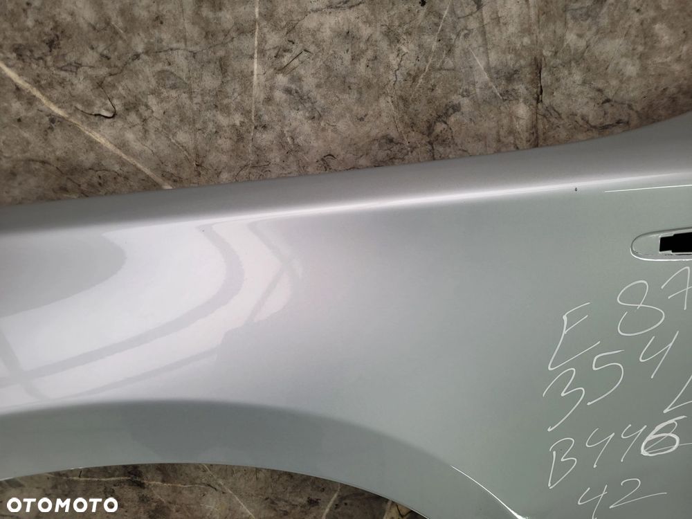 BŁOTNIK LEWY PRZÓD PRZEDNI BMW 1 E81 E87 E88 354 TITANSILBER B446 - 4