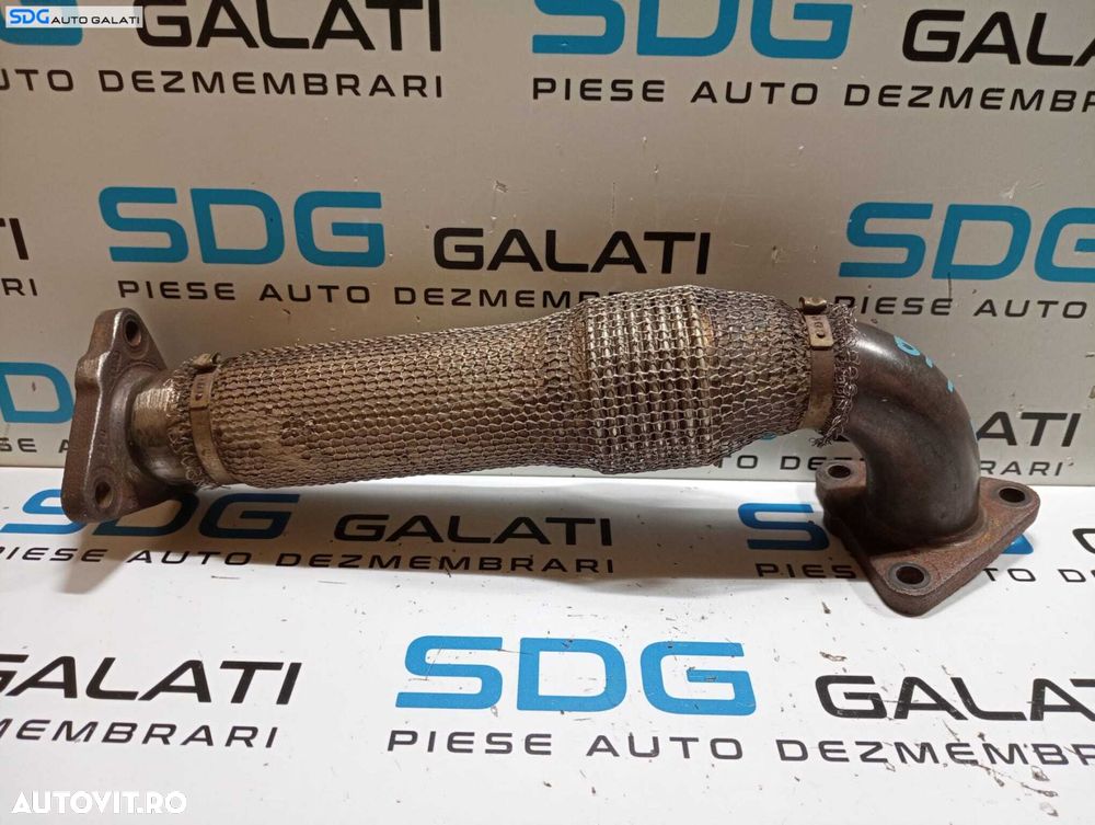 Compensator Racord Flexibil Galerie Teava Conducta Evacuare Stanga Audi A6 C6 3.0 TDI BMK ASB BNG 2005 - 2011 Cod 059789M [M7731] - 1
