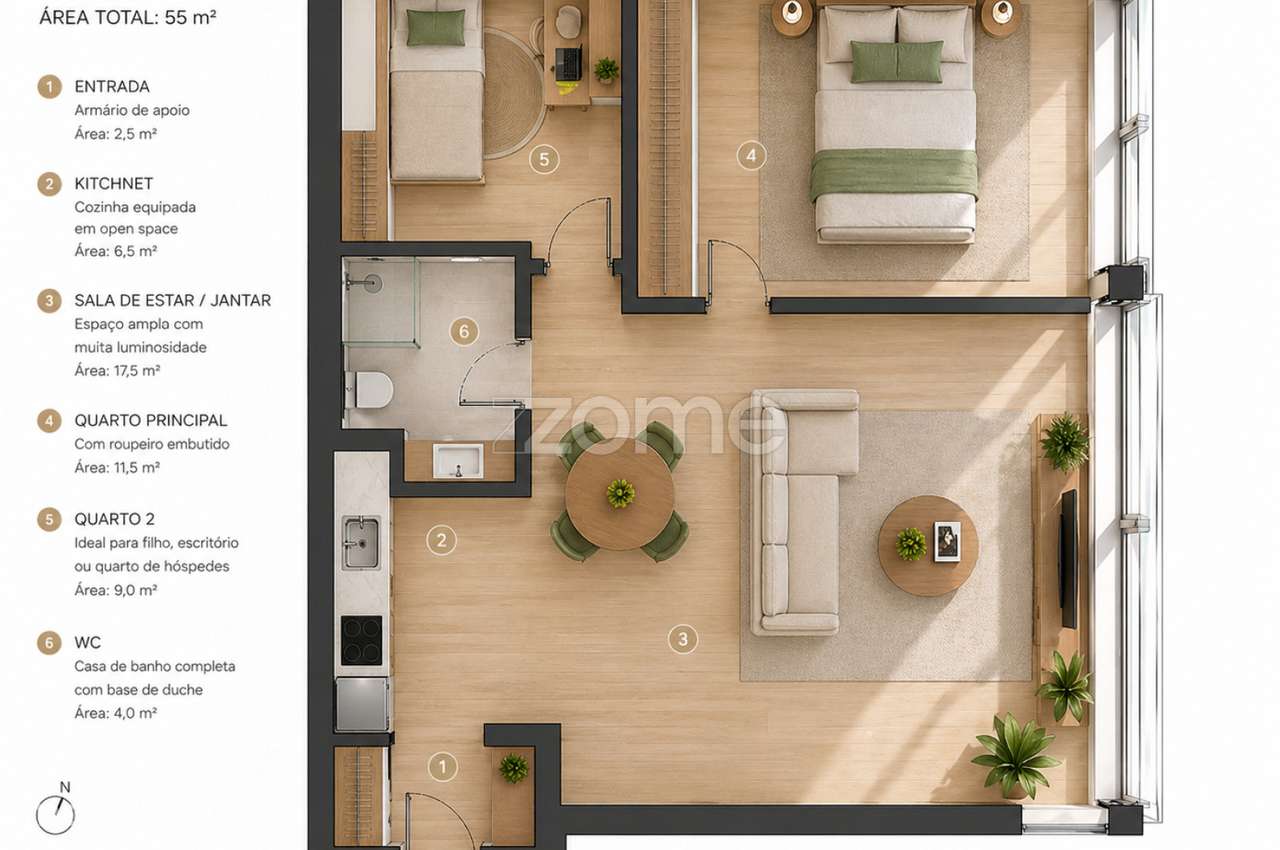 Apartamento t1 no centro de Pombal - Grande imagem: 2/28