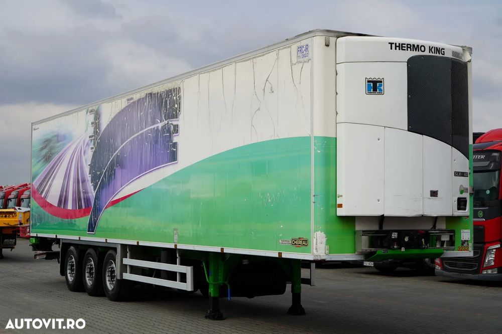 Chereau REFRIGERAT / THERMO KING SLXE 400 / AXĂ RIDICATĂ / DHOLLANDIA LIFT 3.000 KG / OBLOANĂ ELECTRICĂ / SAF - 8