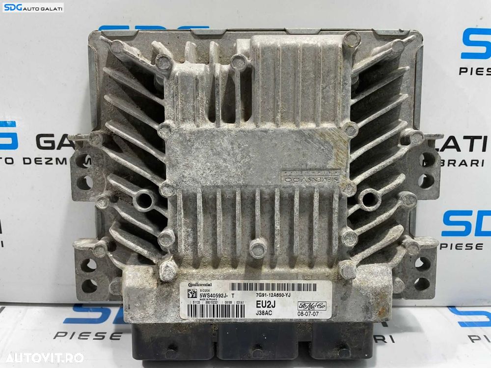 ECU Calculator Motor Continental Ford Mondeo 4 MK4 2007 - 2015 Cod 7G91-12A650-YJ 5WS40592J [L4691] - 1