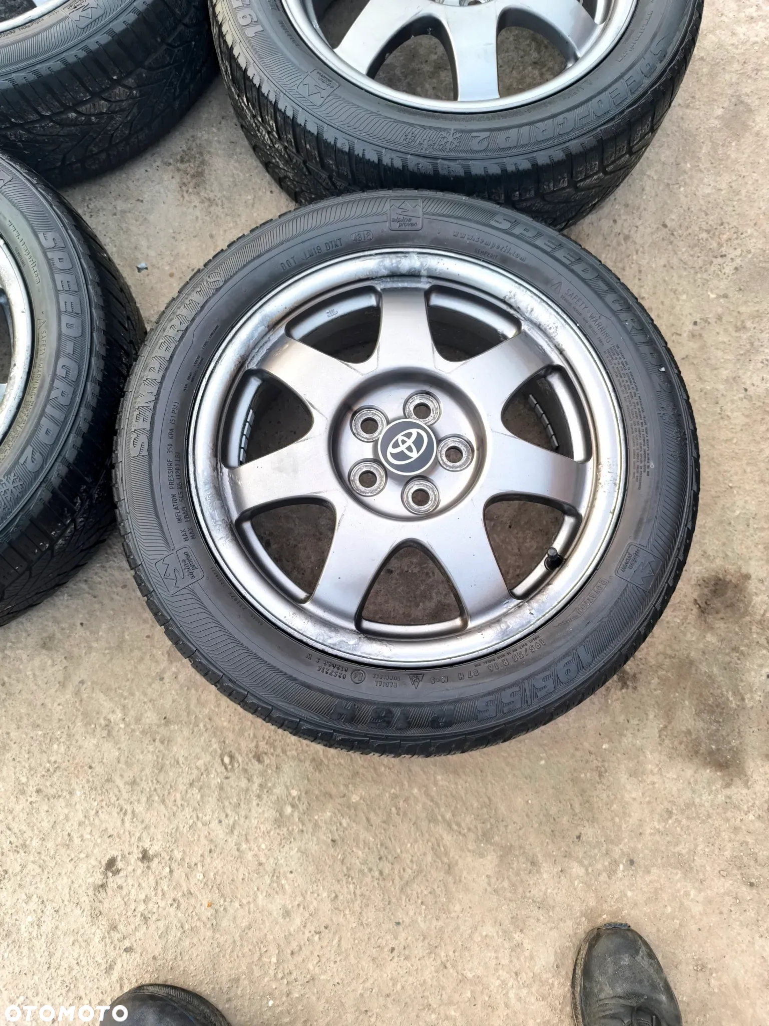 5x100 felgi aluminiowe Alufelgi 16 koła Zimowe Zima Toyota VERSO S AVENSIS I II 2 CARINA E CELICA PRIUS SUBARU TREZIA 4,5mm Legnica ALU-RAD 195/55 - 6