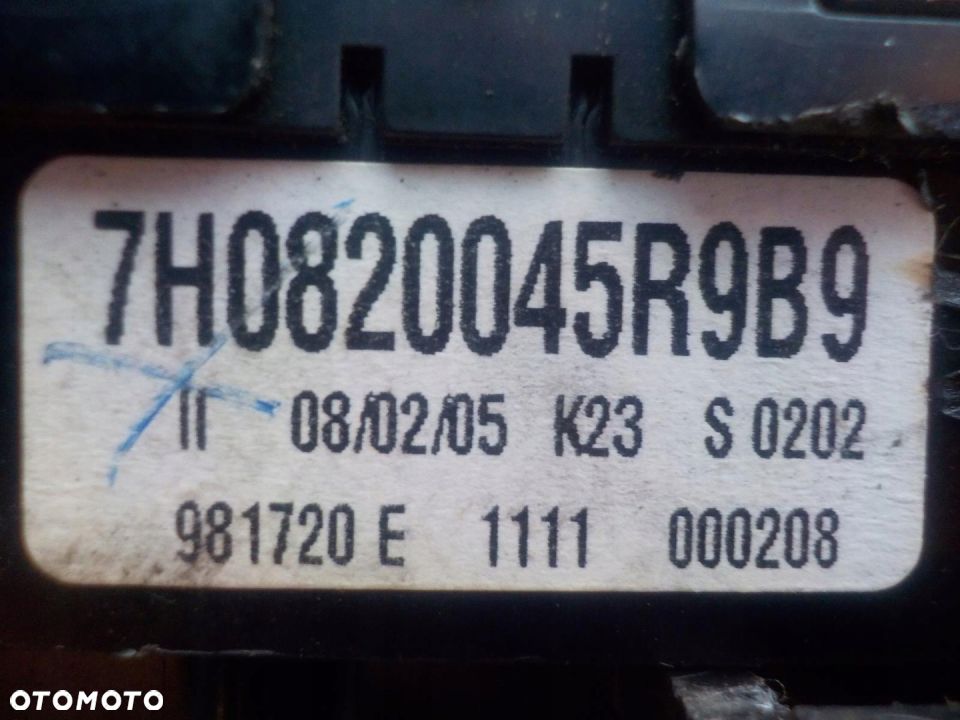 VW T5 PANEL OGRZEWANIA NAWIEWU KLIMA 7H0820045R9B9 - 3