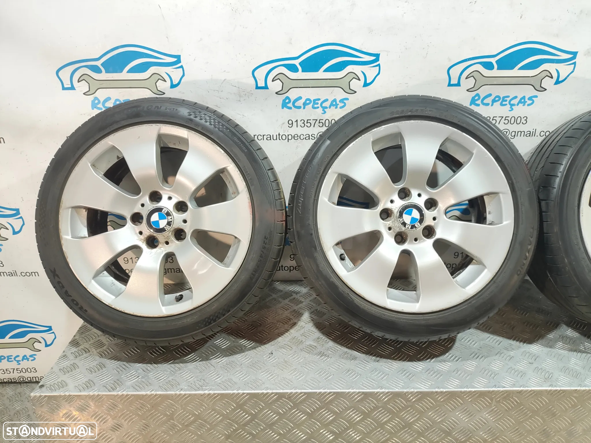 Conjunto Jantes 17 Originais BMW Serie 3 E90 8J ET34 5x120 - 4