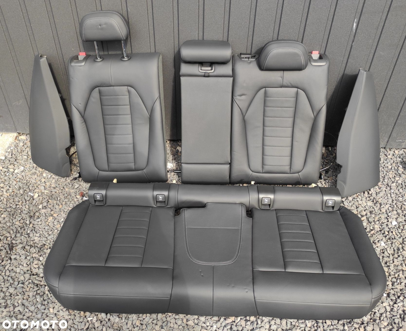 KANAPA TYŁ TYLNA BMW G21 CZARNA SKÓRA SKŁADANE OPARCIE CH - 2