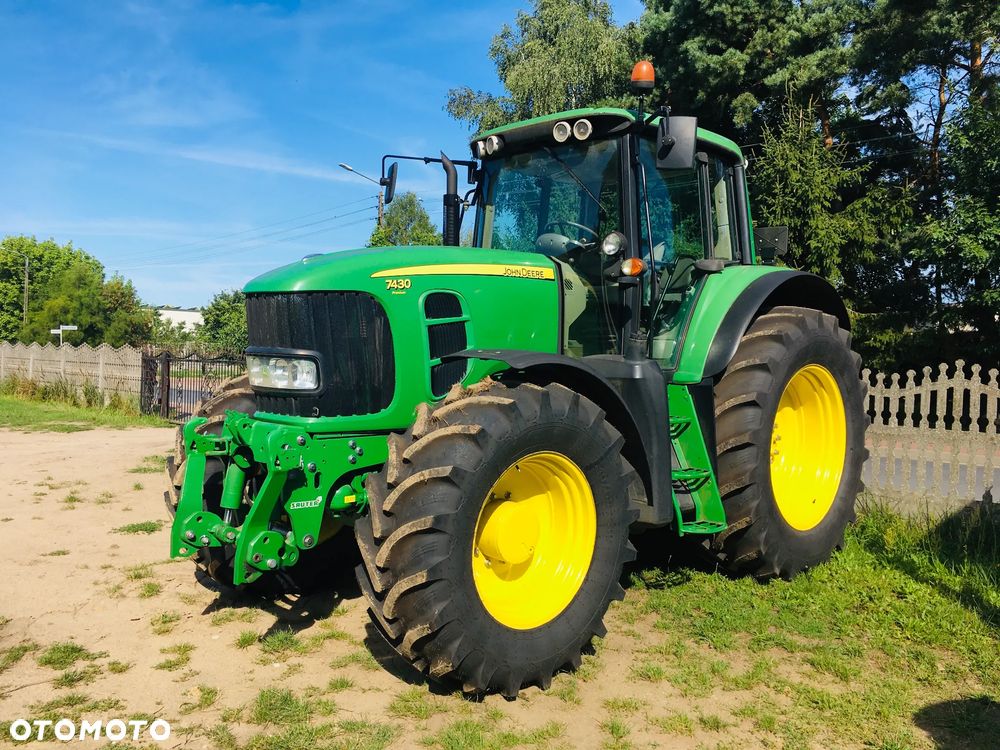 John Deere 7430 Premium Nowe opony Video Pneumatyka