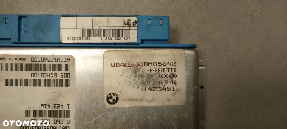 BMW E39 E38 STEROWNIK AUTOMATYCZNEJ SKRZYNI BIEGÓW 0260002527  GSB.60.2  1423416  005 BQHC0700  GCEN12980900  GCEN035438 0260002527  WBA DE21090 BM85642  1423451  -  Skrzynia: A5S440Z - TA /  5HP24 /  24001423190 /  24001423191 /  1058000017 /  1423190 /  1423191 . GWARANCJA !!! - 3