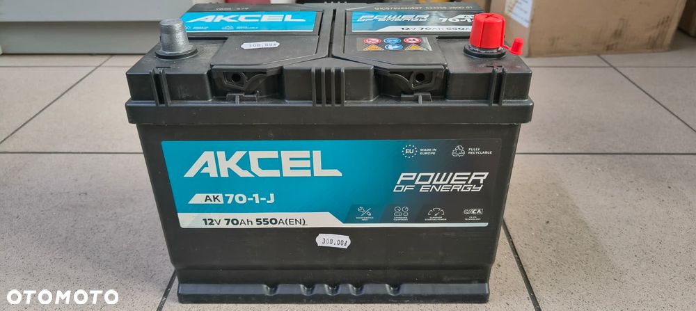 AKUMULATOR AKCEL 12V 70Ah 550A NOWY - 2