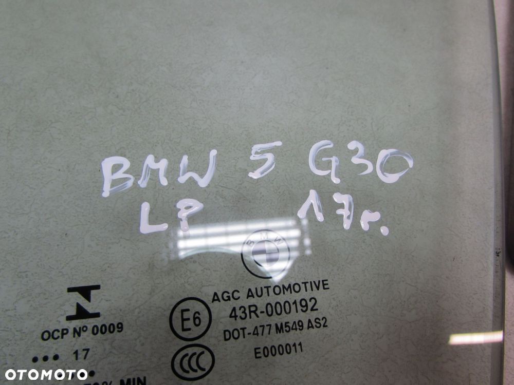 BMW 5 G30 G31 16-20 SZYBA BOCZNA DRZWI LEWY PRZOD 17R - 6