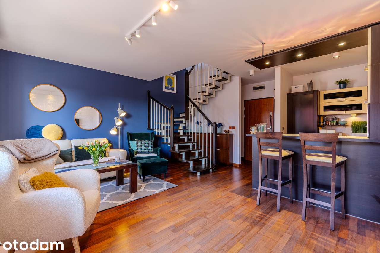 Dwupoziomowe, 2 pokoje, 53,22 m² | duży balkon | k.lokatorska | Wysoka