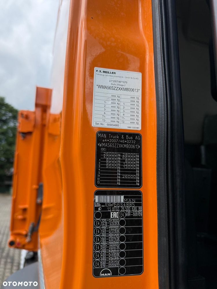 MAN 26.500 TGS wywrotka 6x6, BORDMATIC, 165 t.km.!, TOP! - 20