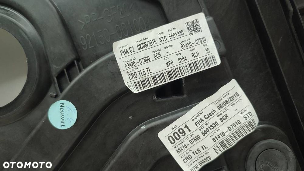 PODNOŚNIK SILNICZEK SZYBY TYŁ LEWY HYUNDAI TUCSON II III - 5