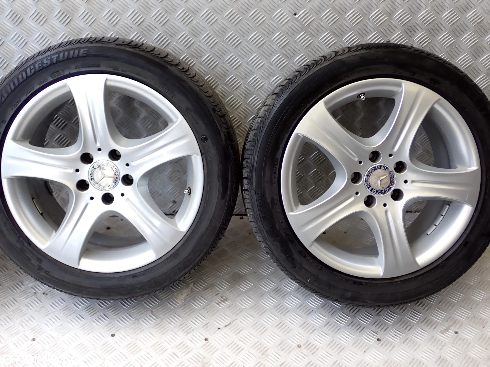 KOŁA FELGI ALUMINIOWE MERCEDES 8,5JX17  ET 48  5X112  A2124015902 Z OPONAMI LATO 245/45/17 1600 ZŁ - 2