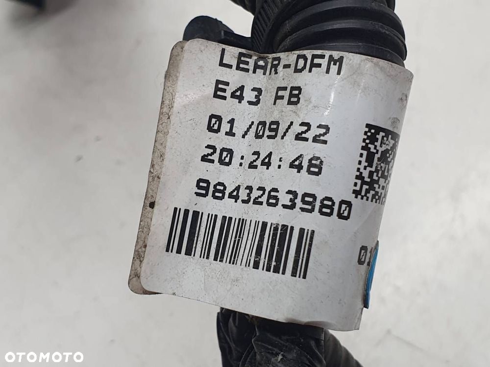 WIĄZKA ELEKTRYCZNA PDC ZDERZAKA PRZÓD PRZEDNIA CITROEN C5 X 9843263980 - 4