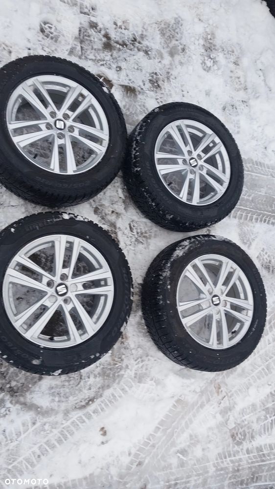Komplet kol zimowych 205/60r16 PIRELLI 16 5x100 Felgi Aluminiowe Seat OE Altea , Ateca , Leon , Exeo