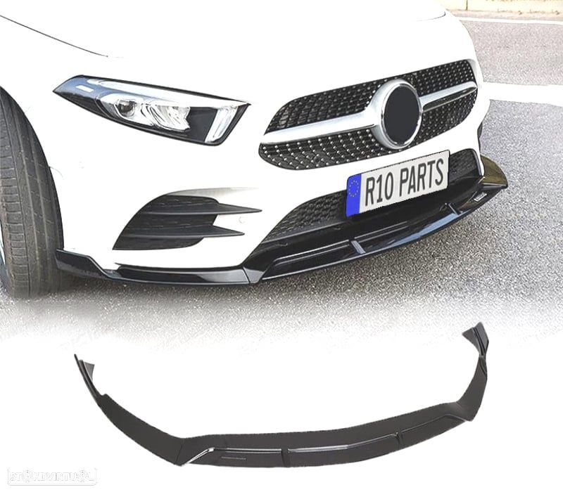 SPOILER LIP FRONTAL MERCEDES W177 18- LOOK AMG + SPLITTERS - 1