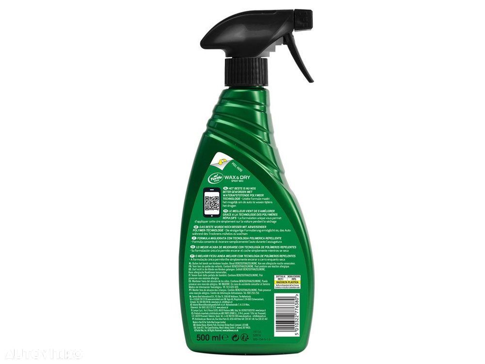 Ceara si solutie de curatare Turtle Wax GL Wax & Dry 500ml - 2