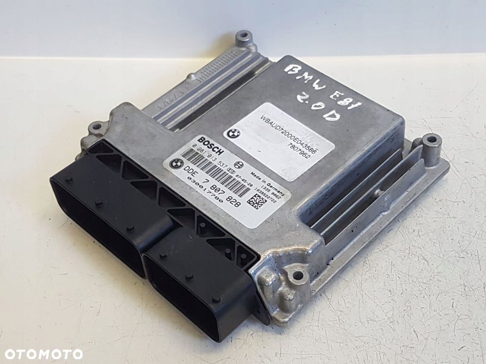 BMW 1 E87 KOMPUTER STEROWNIK SILNIKA DDE7807828 0281013537 - 4