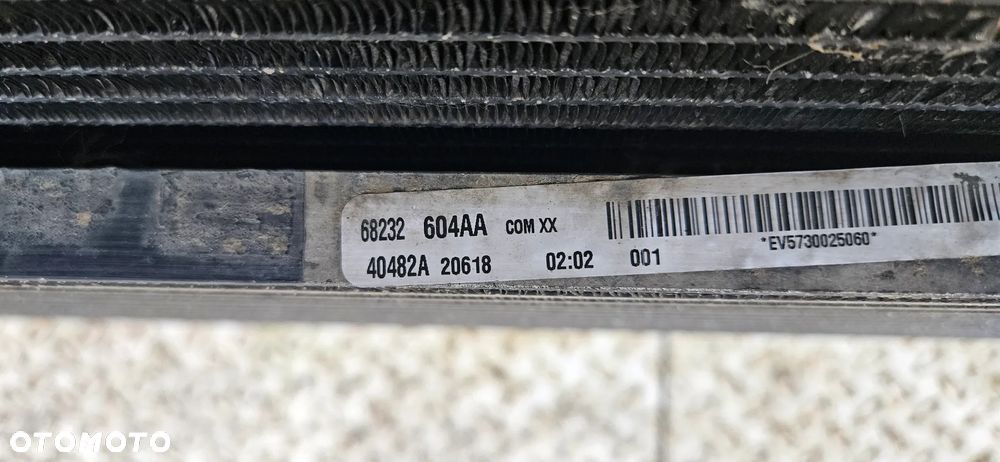 Dodge Durango III LIFT 2017- 3.6 V6 Komplet chłodnic Chłodnica wody klimatyzacji oleju 68232604AA 68232606AB 68244086AA - 5