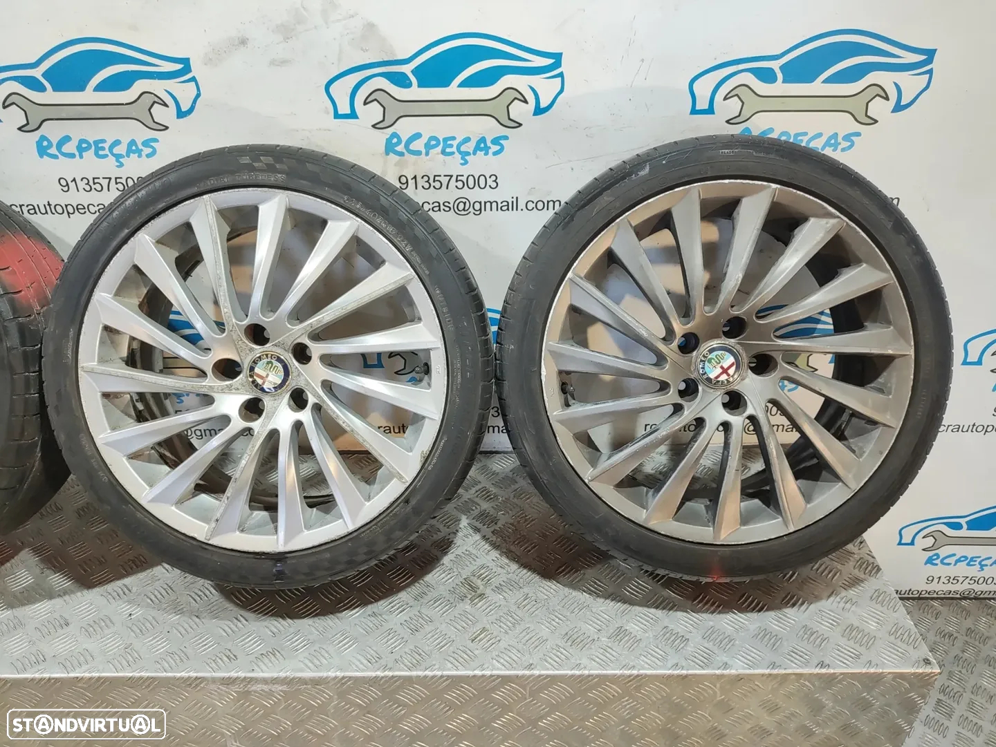 Jantes 18" Alfa Romeo - Giulietta - ORIGINAIS - 7,5J | ET41 | 5x110 - 18 Polegadas | 156093273 | Pneus | 25 40 18 | Jante - 4