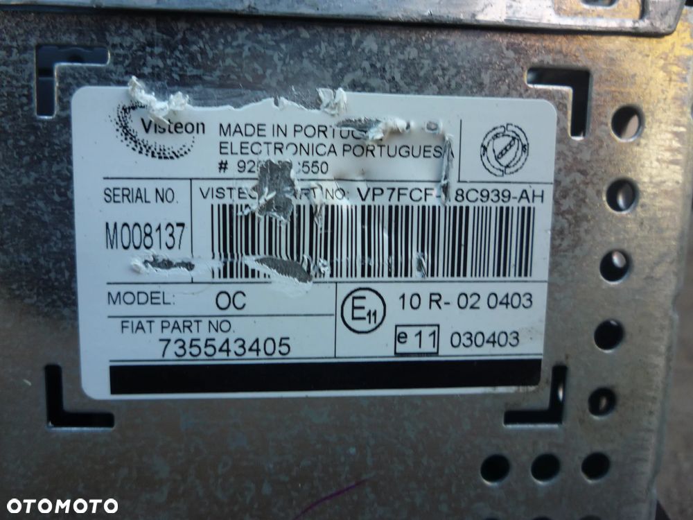 FIAT BRAVO II RADIO ORYGINALNE 735543405 - 5