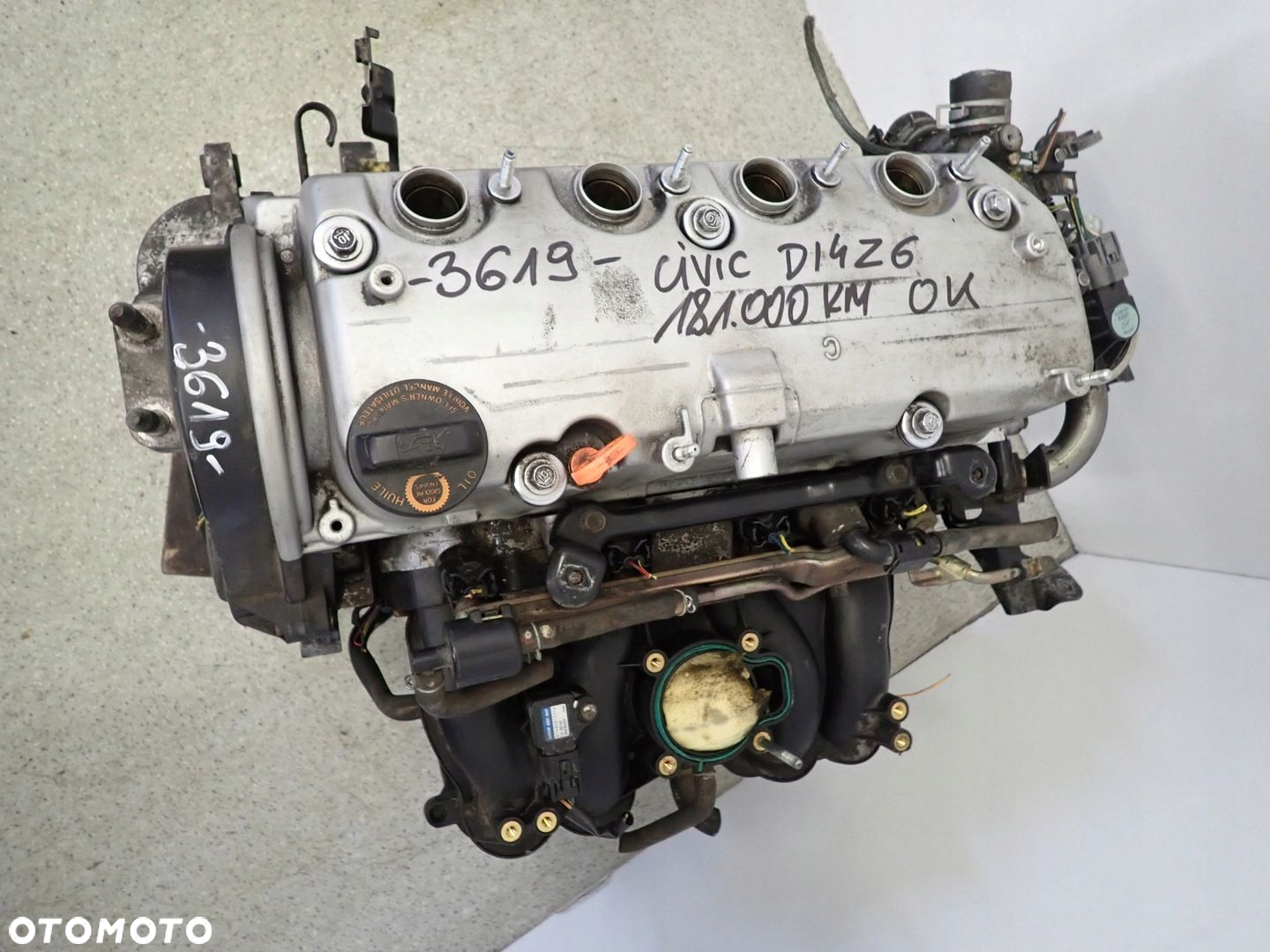 HONDA CIVIC VII 7 GEN 01-05 1.4 BENZYNA D14Z6 SILNIK MOTOR - 3