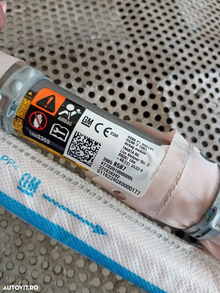 Airbag Lateral Cortina Cortine Opel Astra K Tourer 2015-2019 Motor B16DTH LVL - 6