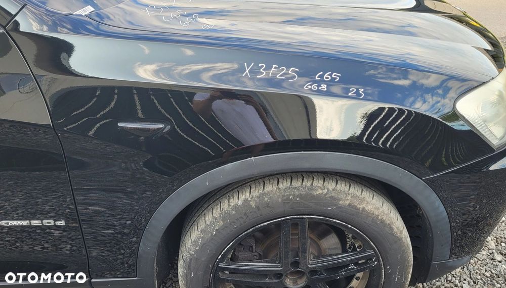 BŁOTNIK PRAWY PRZÓD PRZEDNI BMW X3 F25 X4 F26 668 SCHWARZ II C65 - 1