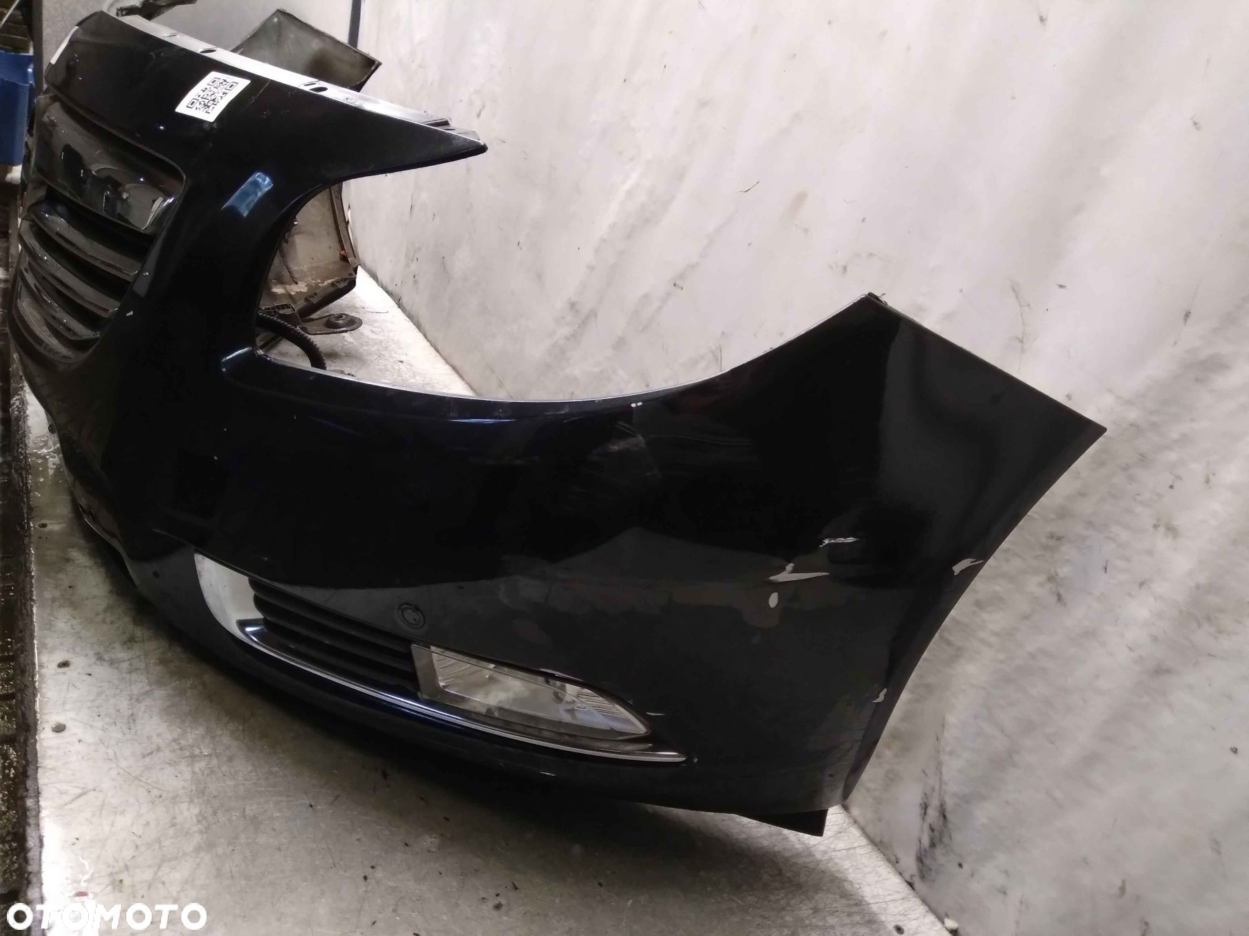 ^ ZDERZAK PRZÓD PRZEDNI DO OPEL INSIGNIA A Z22C CZARNY HALOGENY - 3
