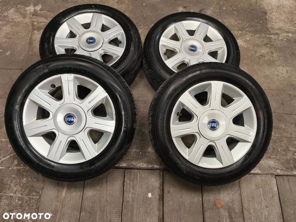 Oryginalne alufelgi 14' Fiat (OEM), opony letnie - 1