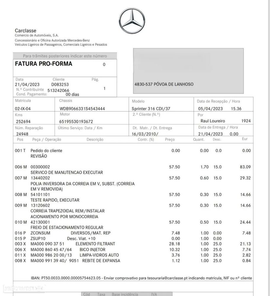 Mercedes-Benz sprinter 316 cdi/37 - 30