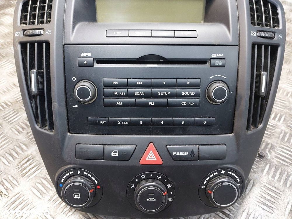 RADIO ODTWARZACZ + PANEL NAWIEWU + RAMKA KIA CEED I 97250-1H100 - 2