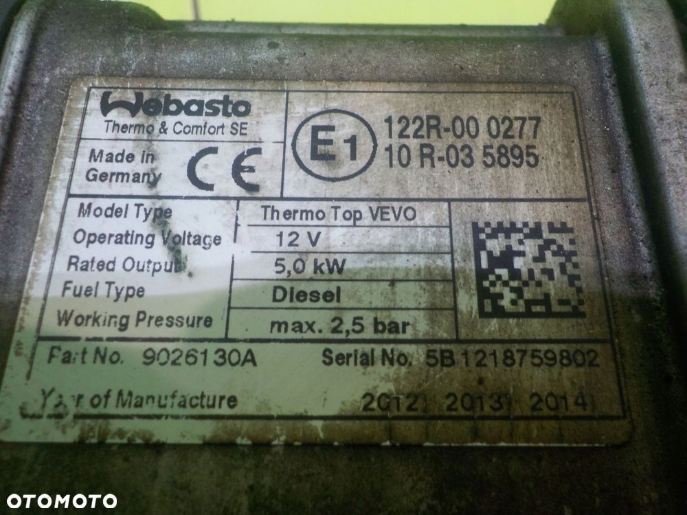 VW SHARAN II 2.0 TDI 13r 5D webasto 7N0815065T 122R-000277 - 15