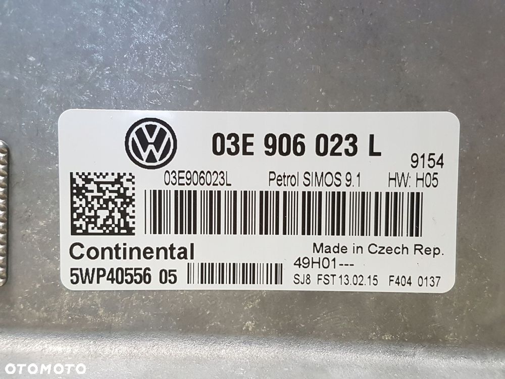 vag moduł silnika komputer sterownik silnika 03e906023l - 4