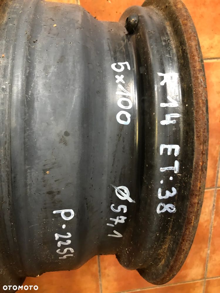 Felga Stalowa 14'' 5x100 57,1 MM ET38 VW Golf IV Seat Toledo 2140920 -Gwarancja Wysyłka Montaż - 4