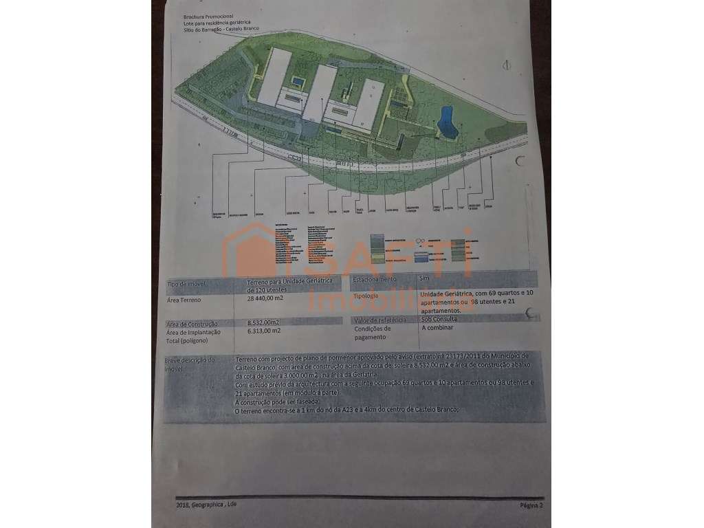 Terreno com Projeto Urbanístico Aprovado para Residência Sénior de ... - Grande imagem: 4/4