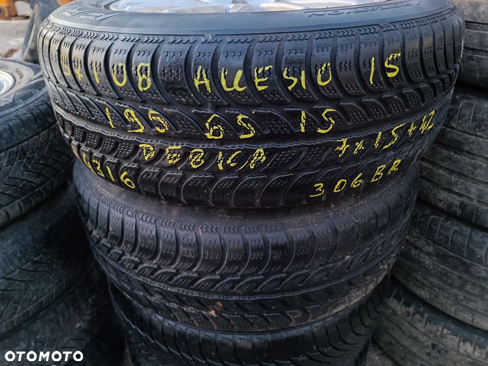 5x108 Felgi Aluminiowe Alufelgi 15 Koła Zimowe RENAULT LAGUNA II 2 KANGOO II 2 MERCEDES CITAN CITROEN C4 PICASSO BERLINGO III 3 PEUGEOT 308 PARTNER III 3 FORD FOCUS CMAX TOURNEO TRANSIT CONNECT VOLVO C30 S40 V40 V50 OPEL COMBO E 4,5mm Legnica ALU-RAD 195/65 - 7