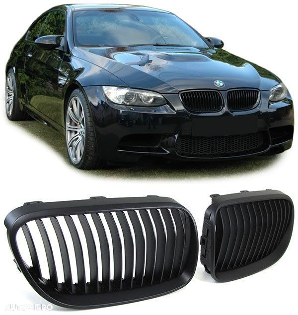 Grile Negre pentru BMW E92 E93 seria 3 Coupe Cabrio M3 FACELIFT PRE-FACELIFT  CALITATE PREMIUM ⭐️⭐️⭐️⭐️⭐️ - 7