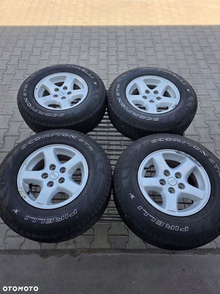 JEEP GRAND CHEROKEE KOŁA FELGI ALUMINIOWE R15 OPONY PIRELLI 225/75 - 1