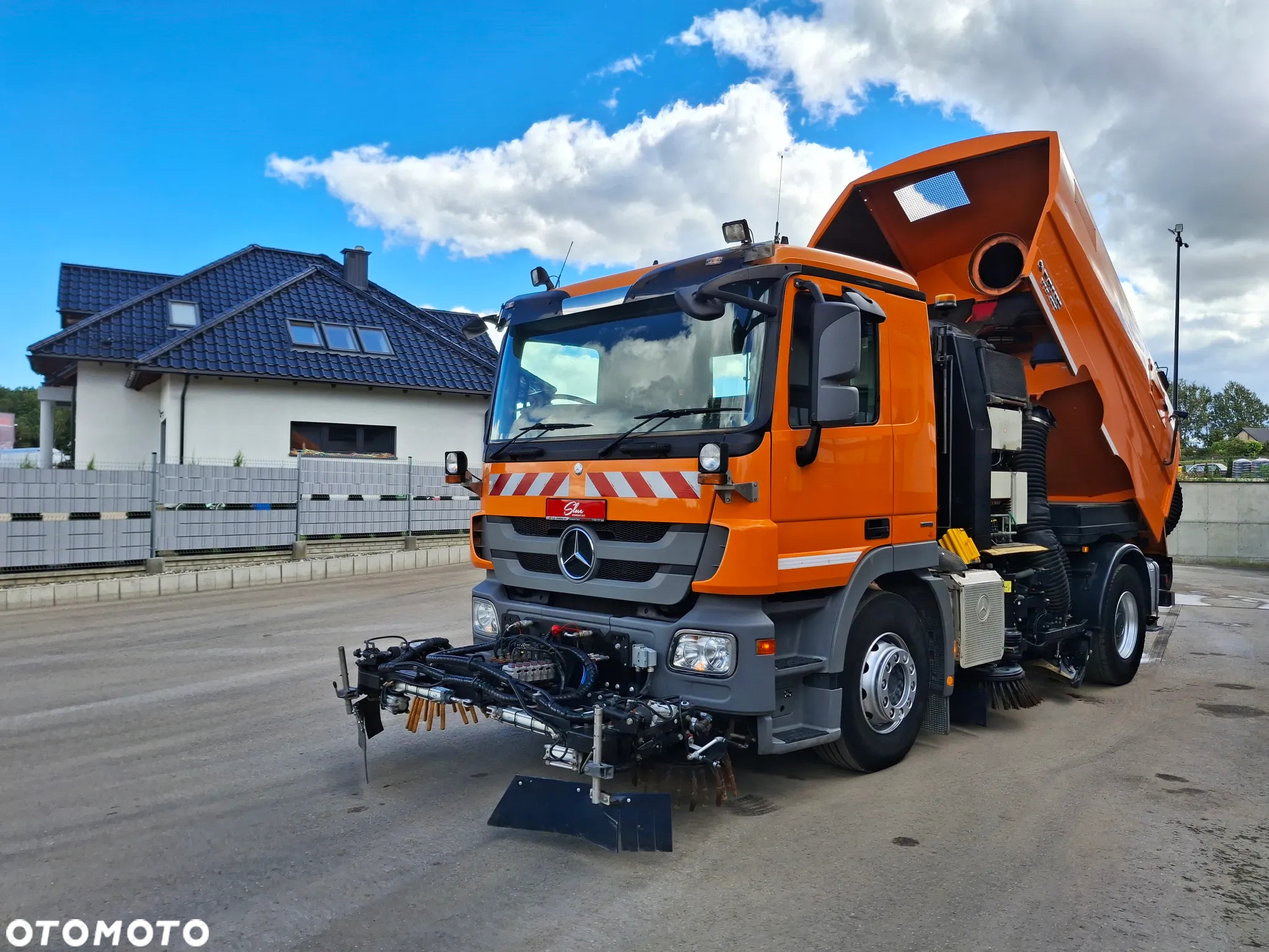 Mercedes-Benz Actros 1932 Zamiatarka FAUN Szczotki L/R Odchwaszczarka Szczotki Przednie 2014r PM10 Rura Do Liści Dodatkowy Zbiornik Wody Hydrostat Pneumatyka - 6