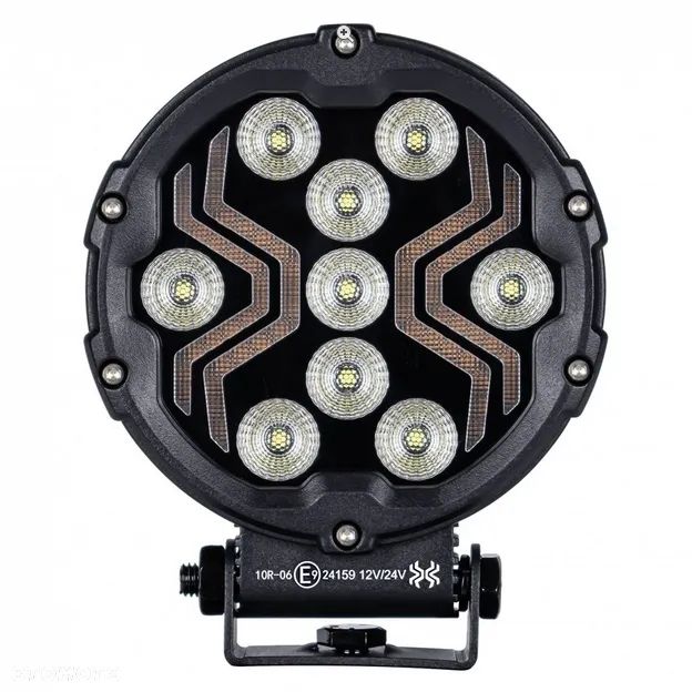 Lampa robocza X-SPIDER 9 LED okrągła halogen LED 12/24V moc 18W IP67 - 4