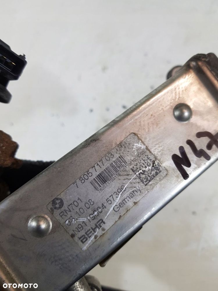 CHŁODNICZKA SPALIN EGR 7805717 BMW E90 E91 E87 X3 E83 2.0D N47 - 7